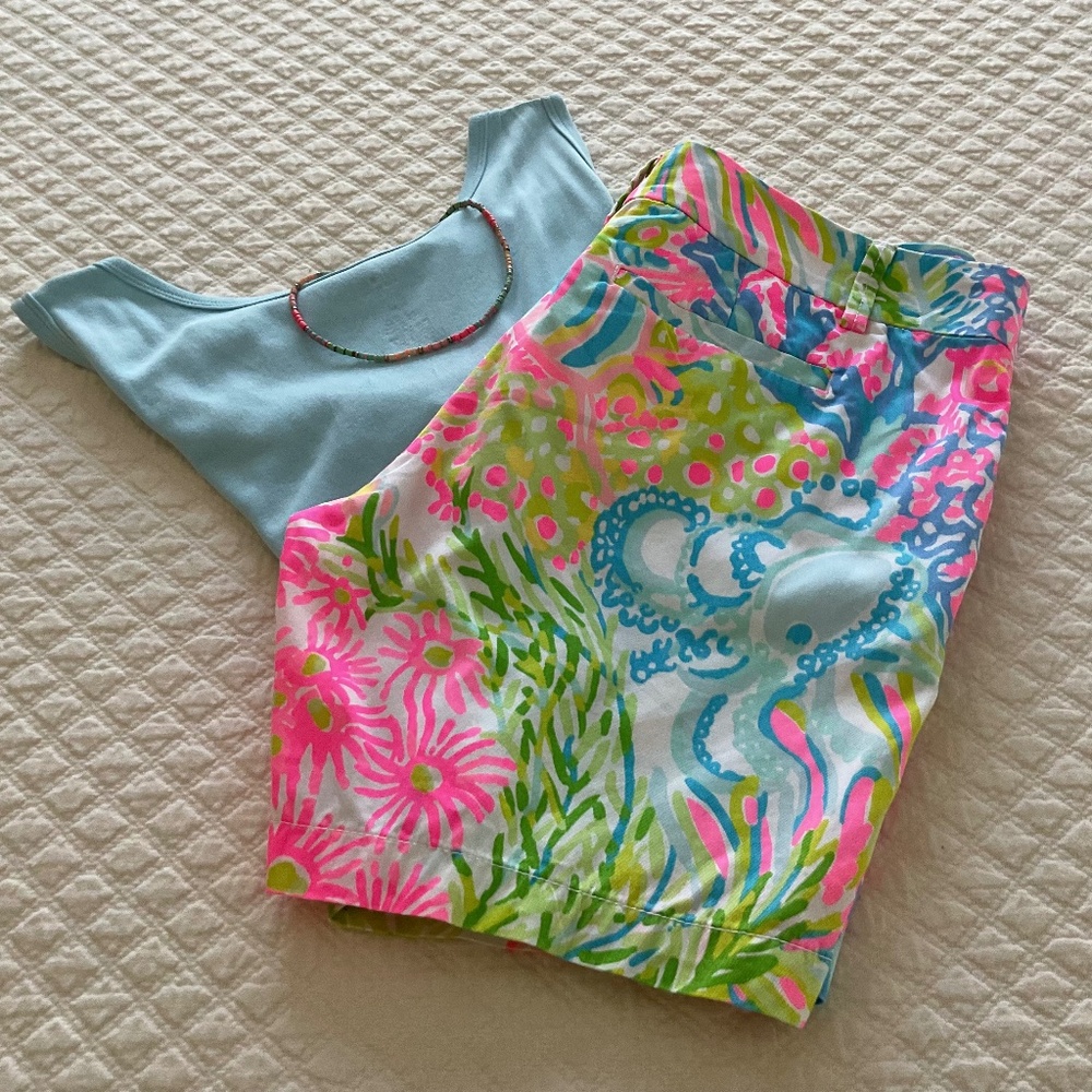 Lilly Pulitzer Lovers Coral Jayne Shorts